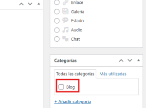 Editar entrada en WordPress