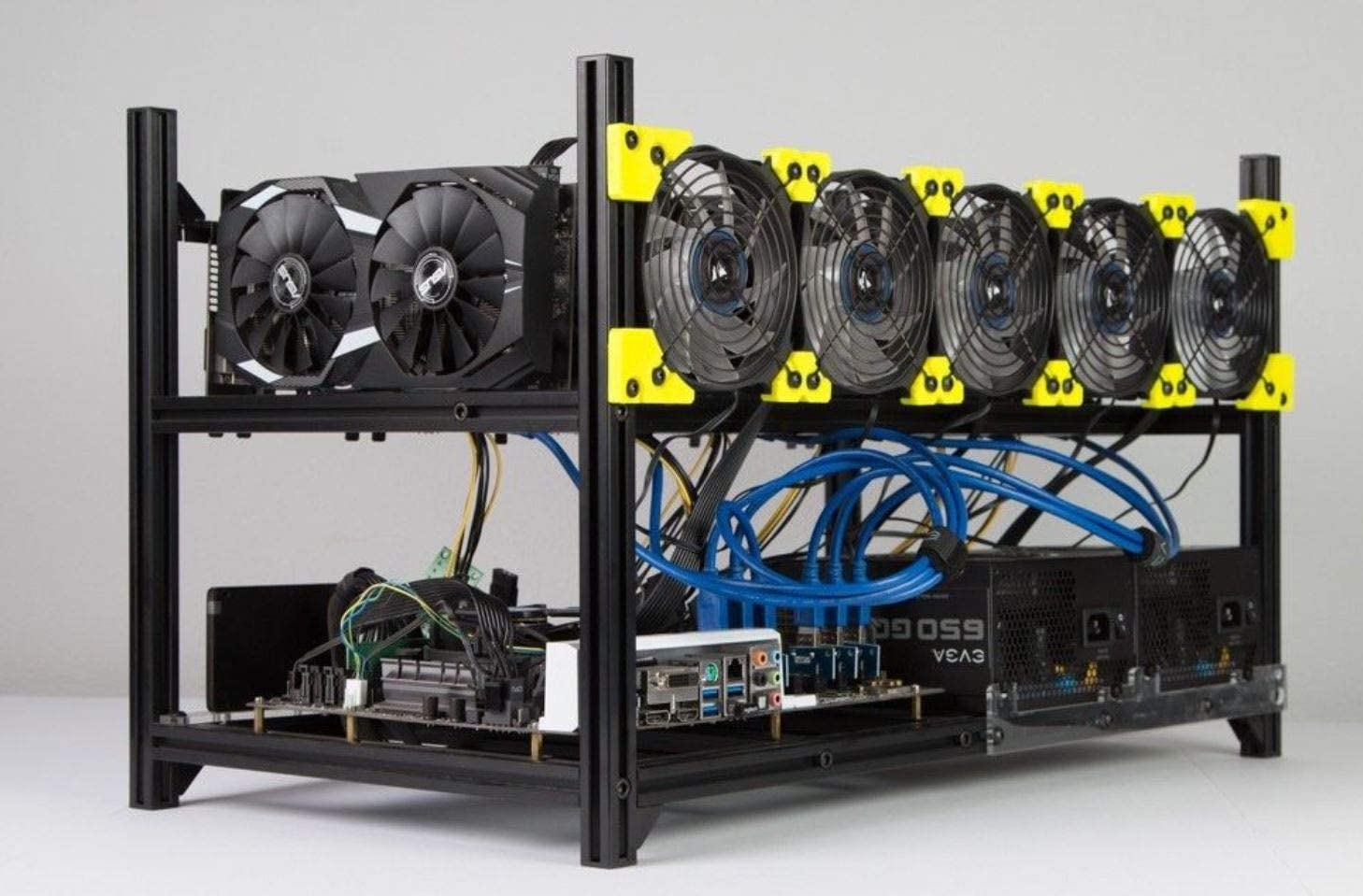 Rig de minería de cripto moneda