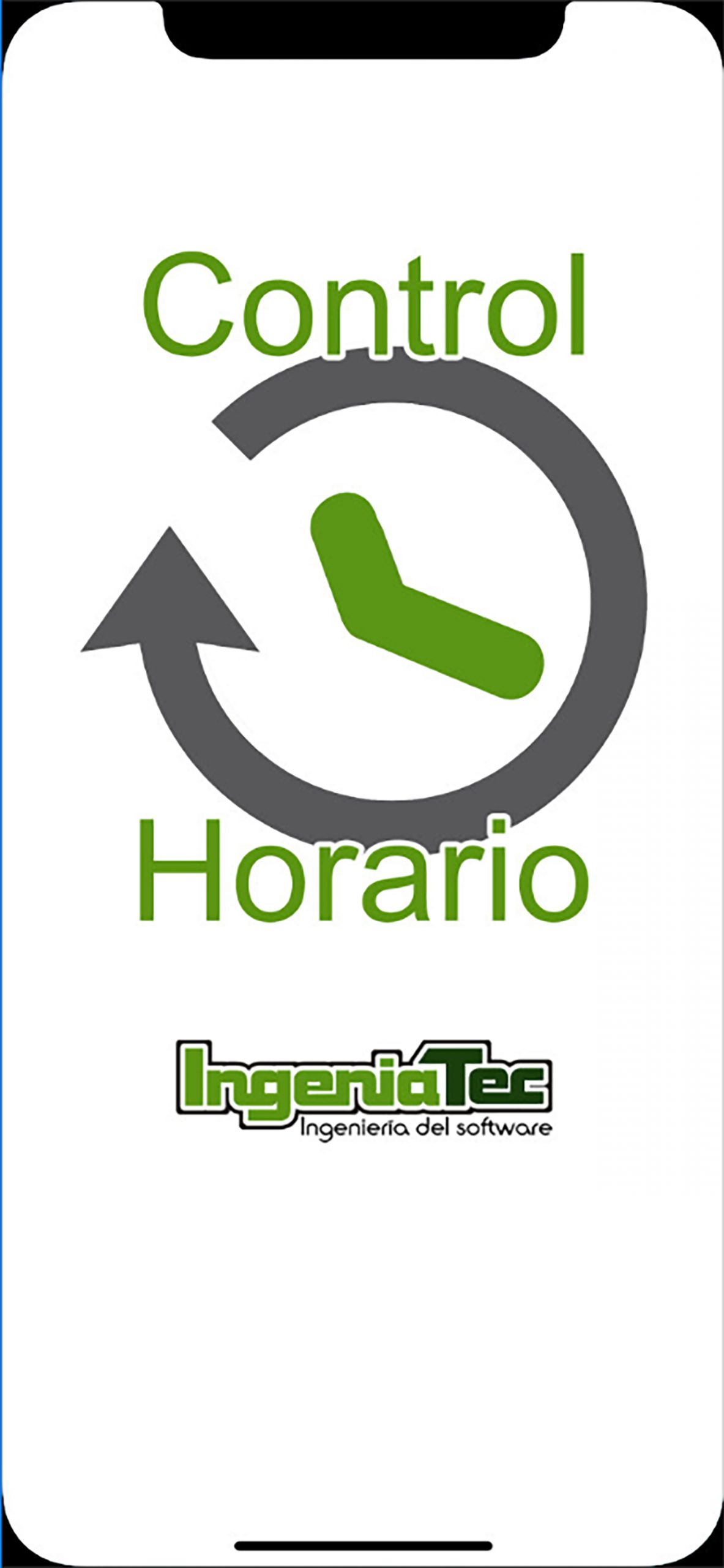 Ingeniatec Control Horario. Pantalla de carga